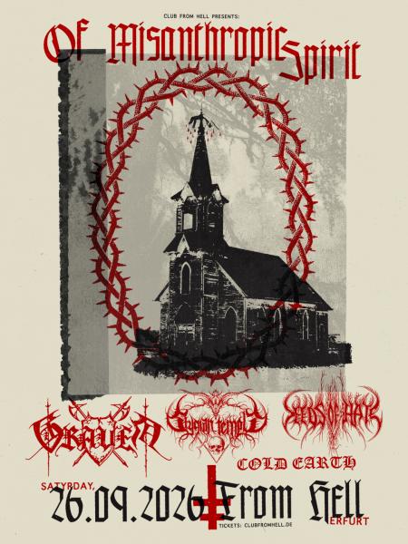 26.09.2026: Graven + Cold Earth + Seeds of hate + Stygian Temple im From Hell in Erfurt